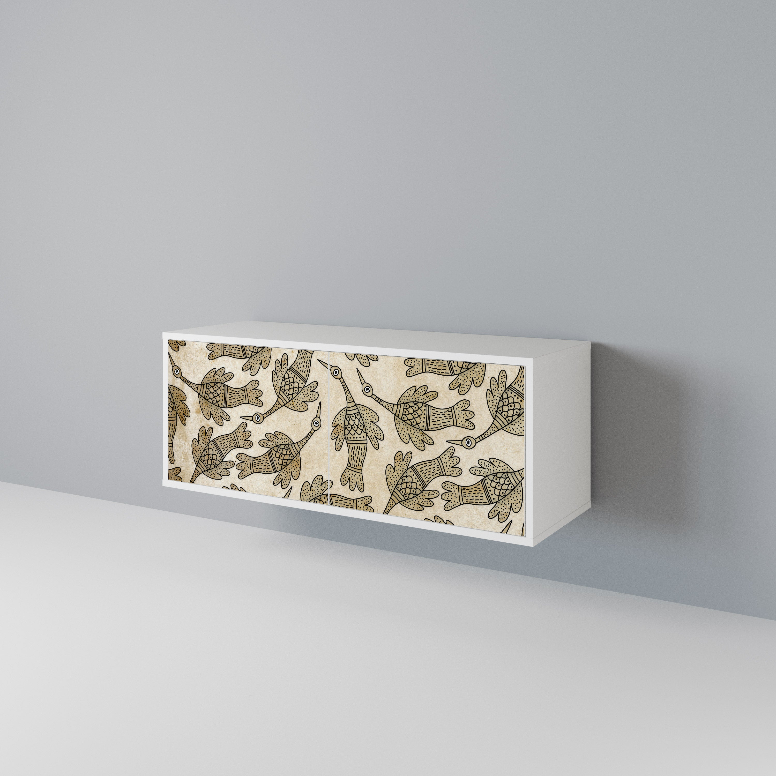 ALMONDINE SONGBIRD Compact 2-Door TV Cabinet