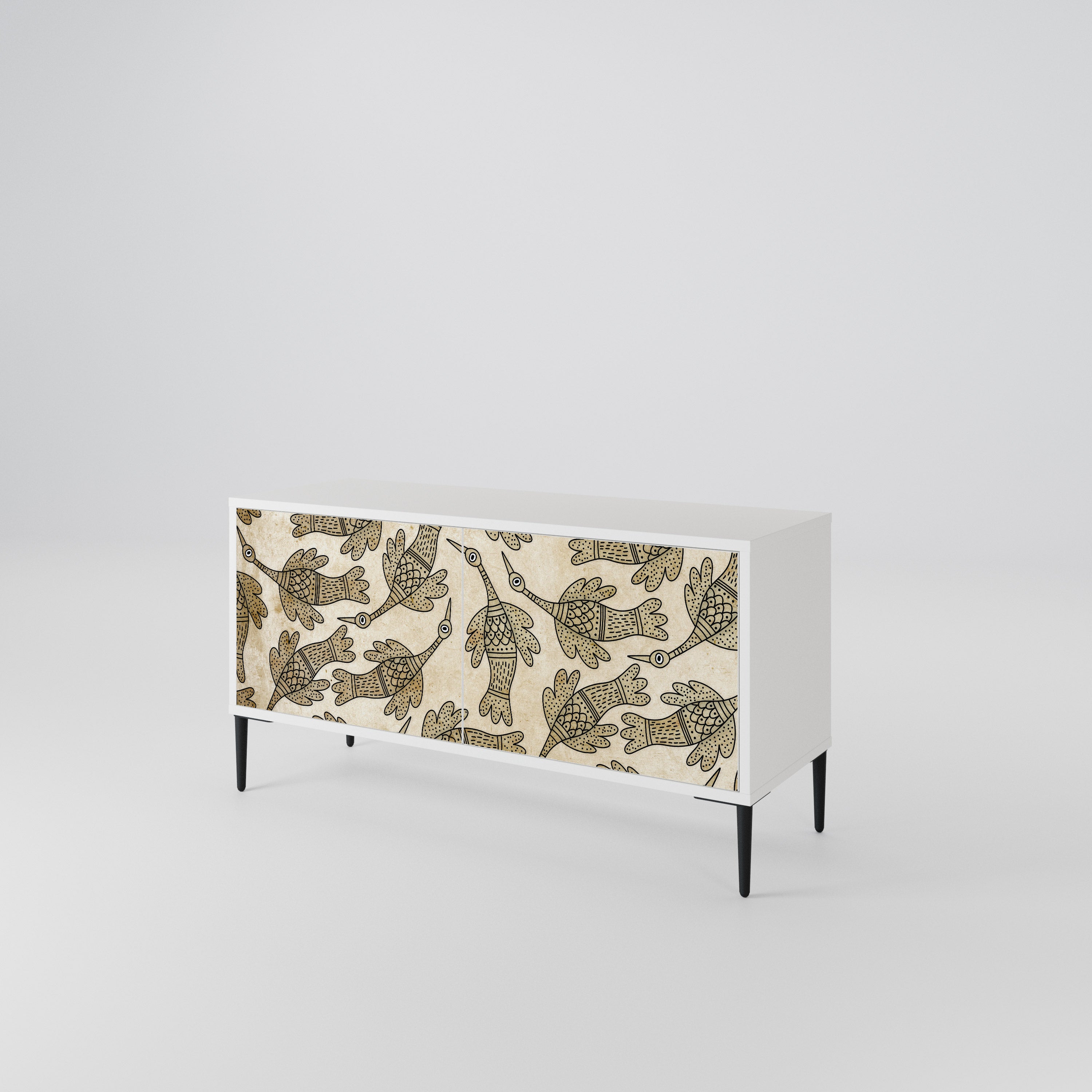 ALMONDINE SONGBIRD Compact 2-Door TV Cabinet