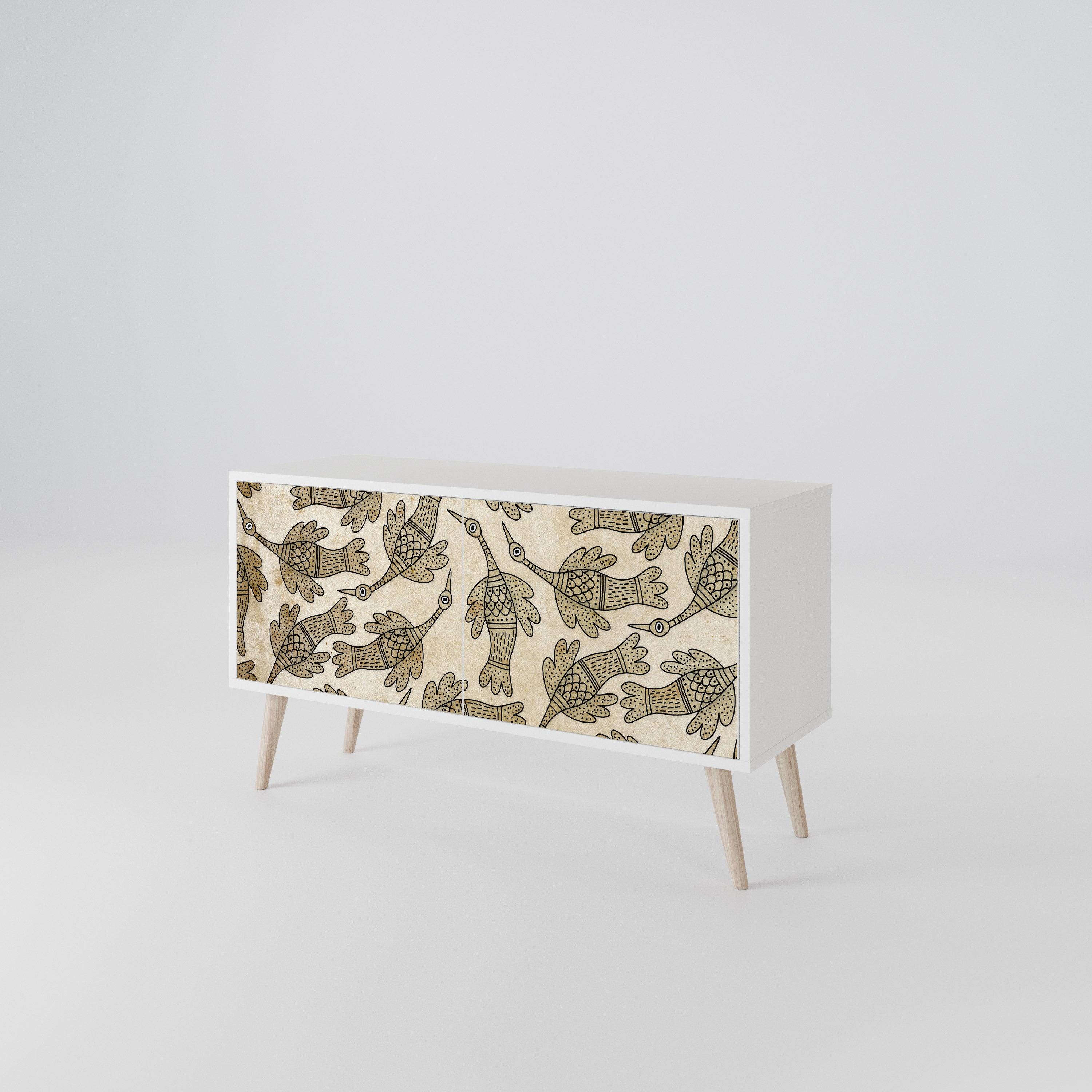 ALMONDINE SONGBIRD Compact 2-Door TV Cabinet