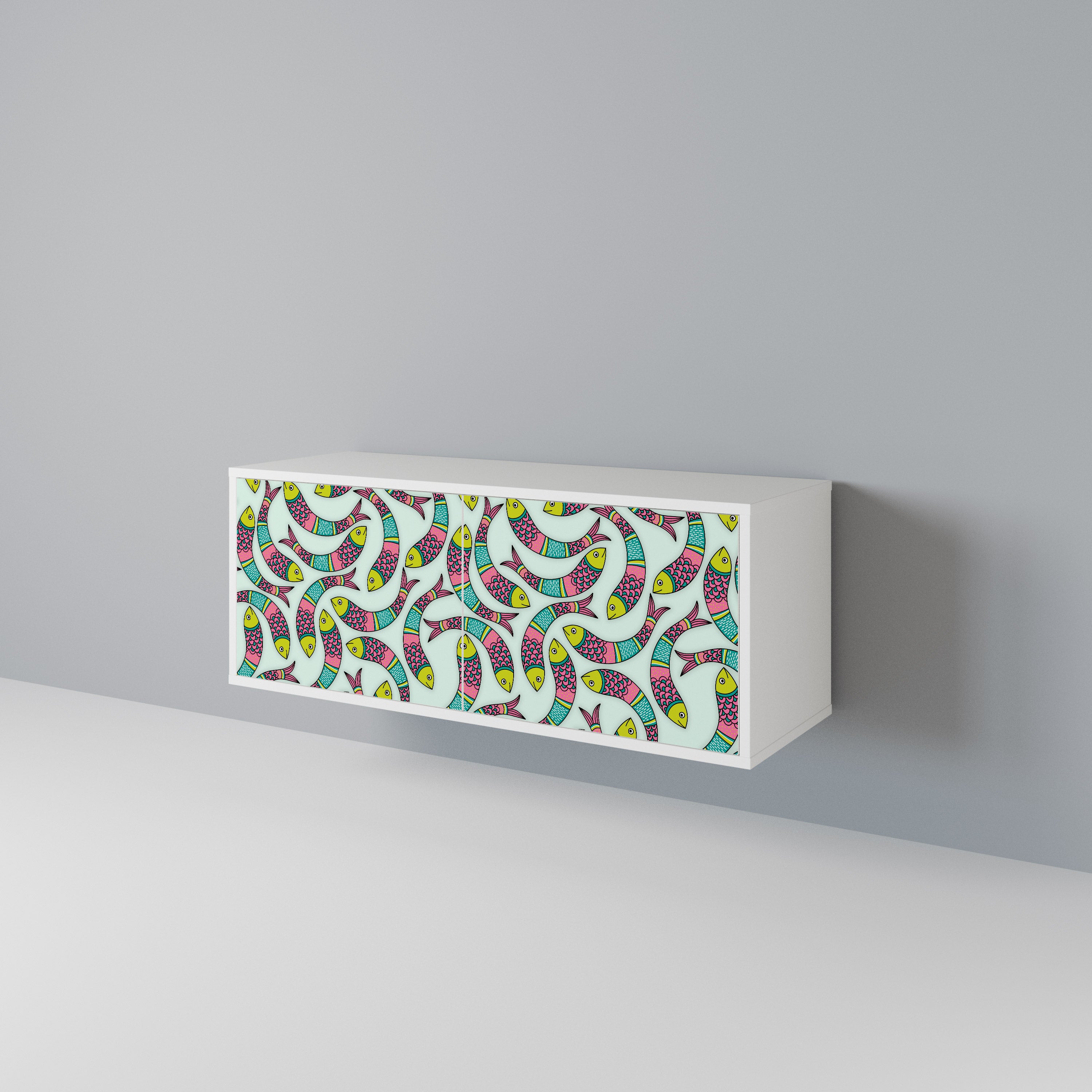 INDIAN FISH Compact 2-Door TV Cabinet