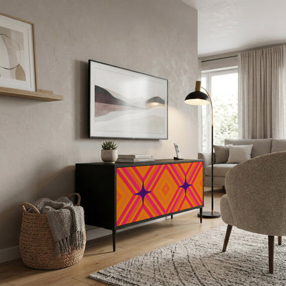 GEOMETRIC BRILLIANCE Compact 2-Door TV Cabinet