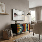 INDIGENOUS ZIGZAG Compact 2-Door TV Cabinet