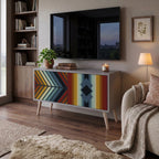 INDIGENOUS ZIGZAG Compact 2-Door TV Cabinet