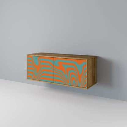 LINE COLLAPSE Compact 2-Door TV Cabinet