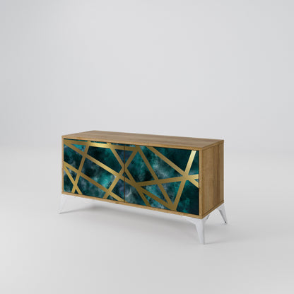 THE LABYRINTH OF GOLD Compact 2-Door TV Cabinet
