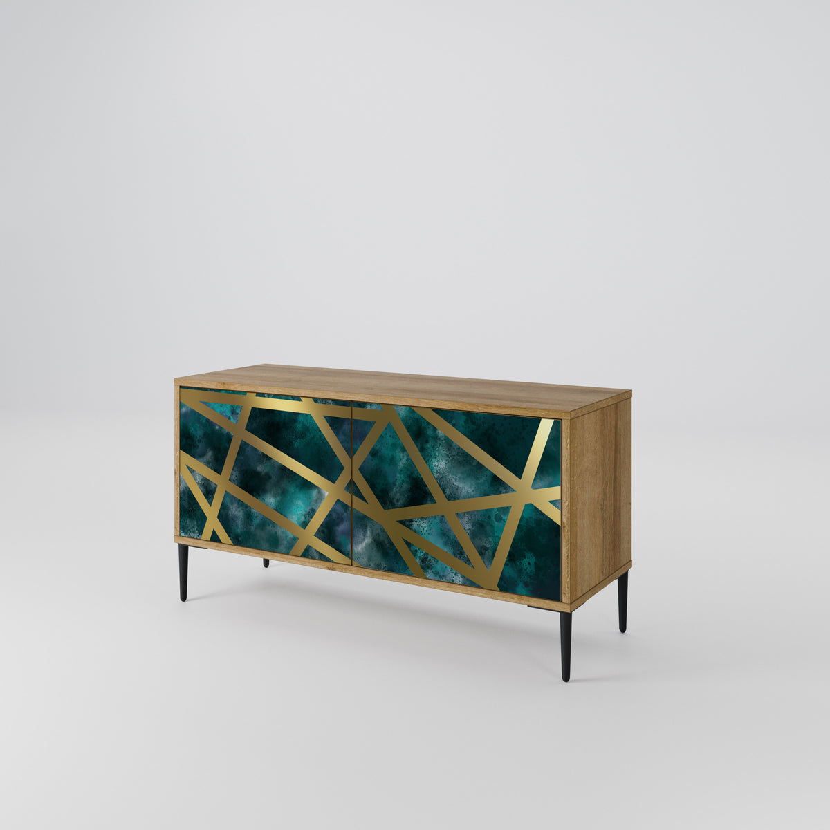 THE LABYRINTH OF GOLD Compact 2-Door TV Cabinet