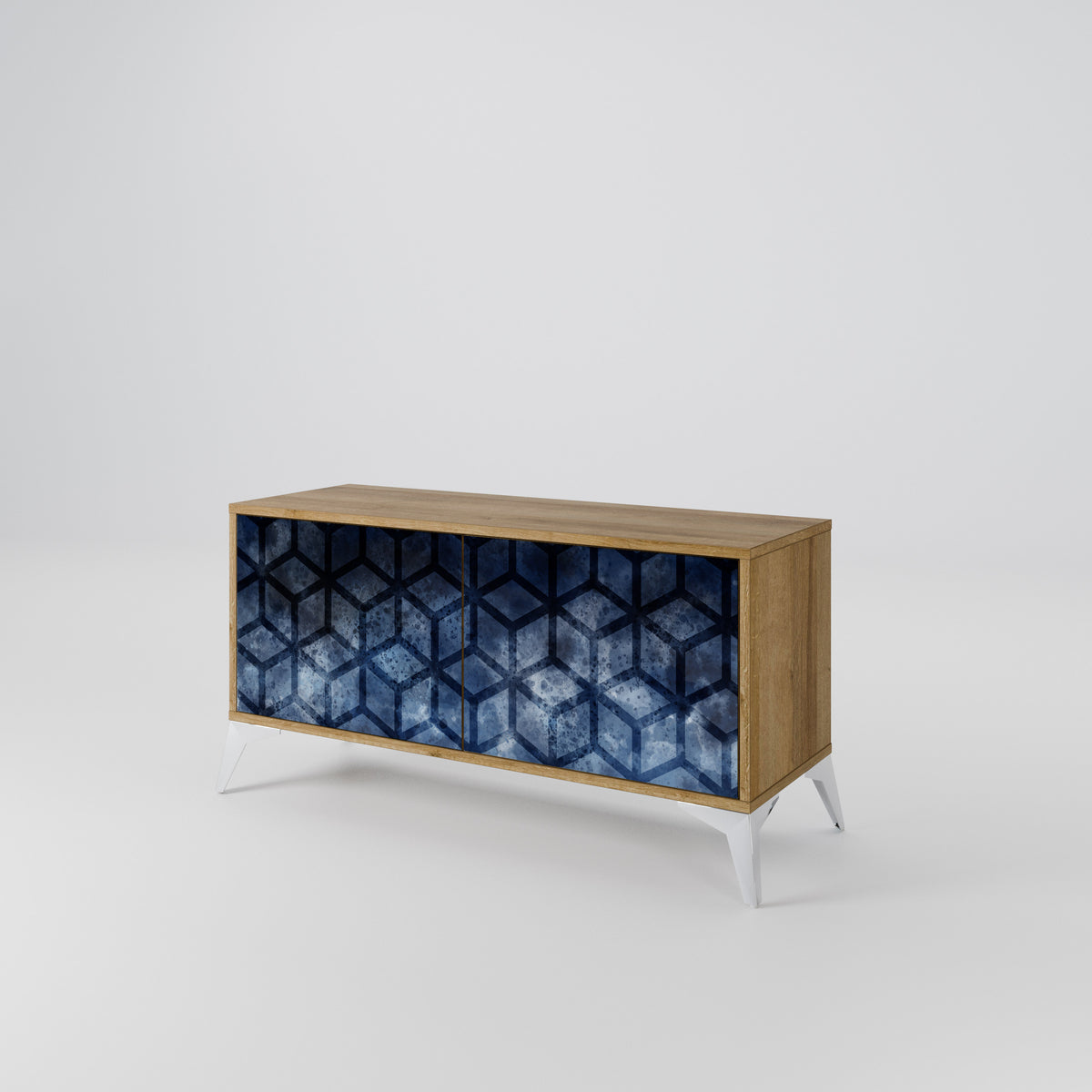 CUBIC MIST Compact 2-Door TV Cabinet