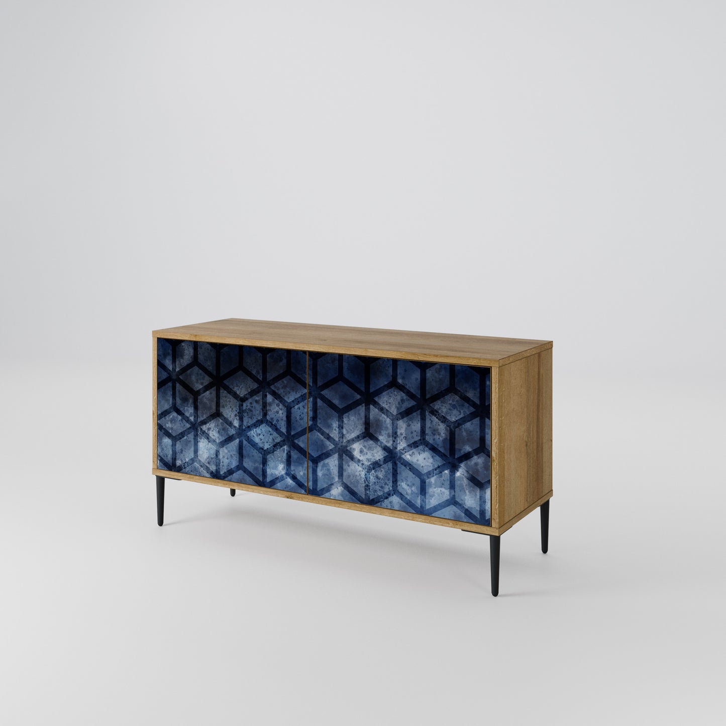 CUBIC MIST Compact 2-Door TV Cabinet