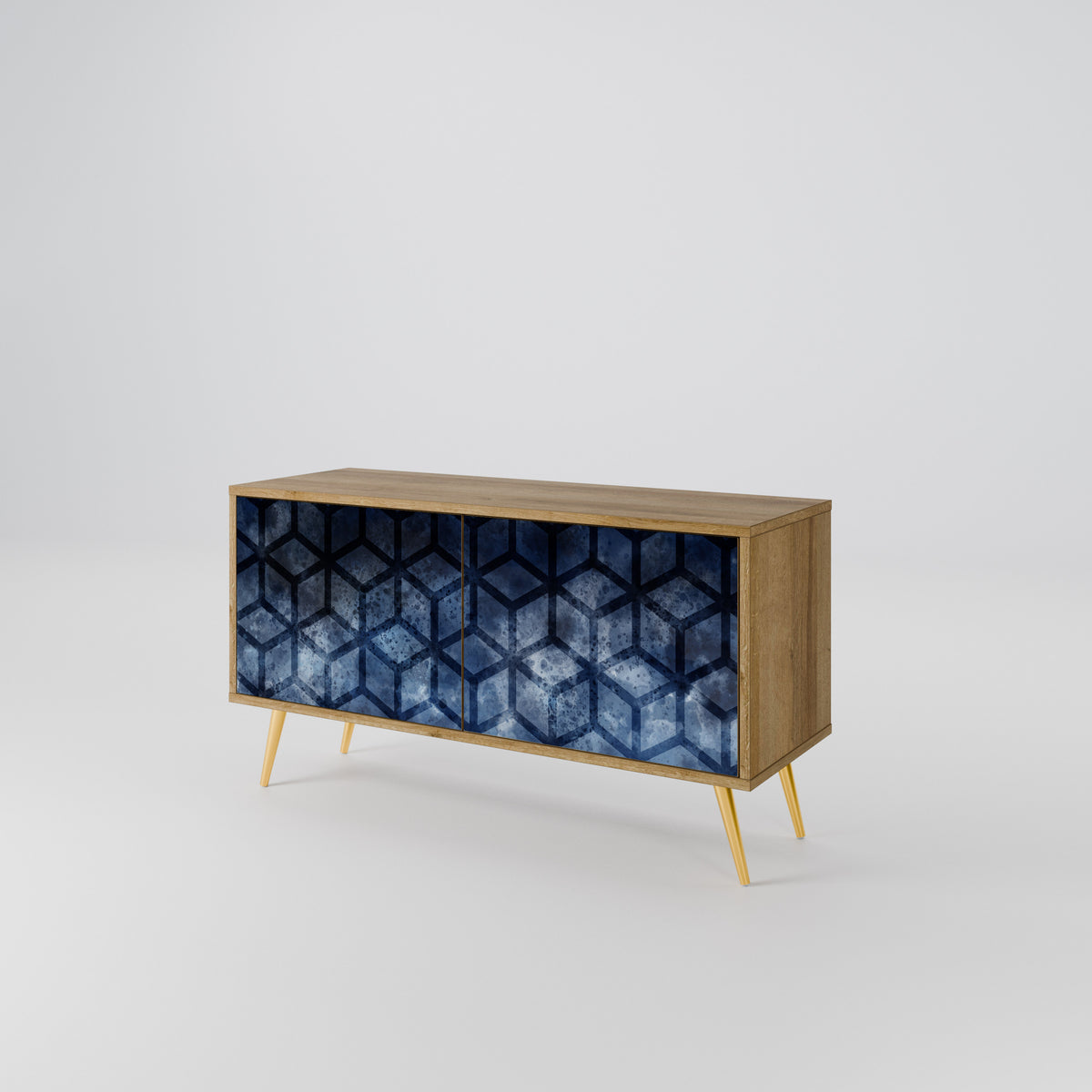 CUBIC MIST Compact 2-Door TV Cabinet