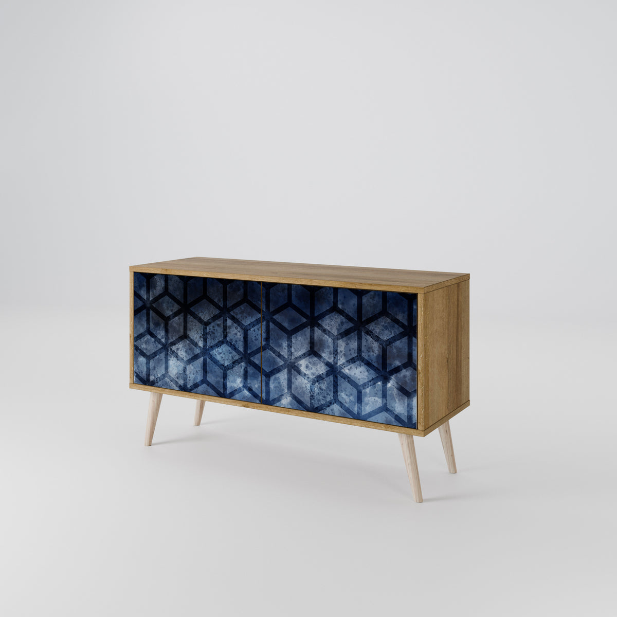 CUBIC MIST Compact 2-Door TV Cabinet