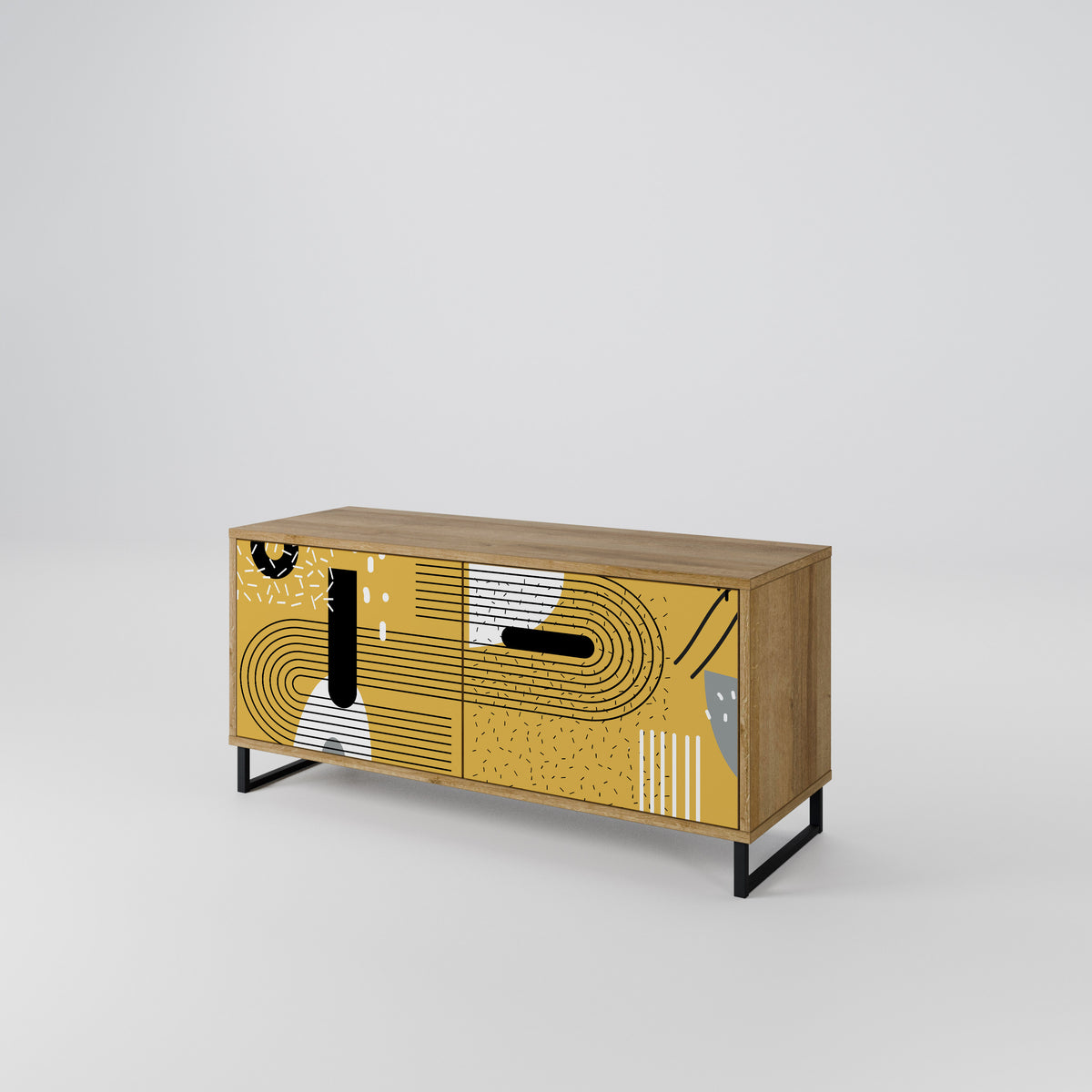 SHAPESHIFT SYMPHONY Compact 2-Door TV Cabinet
