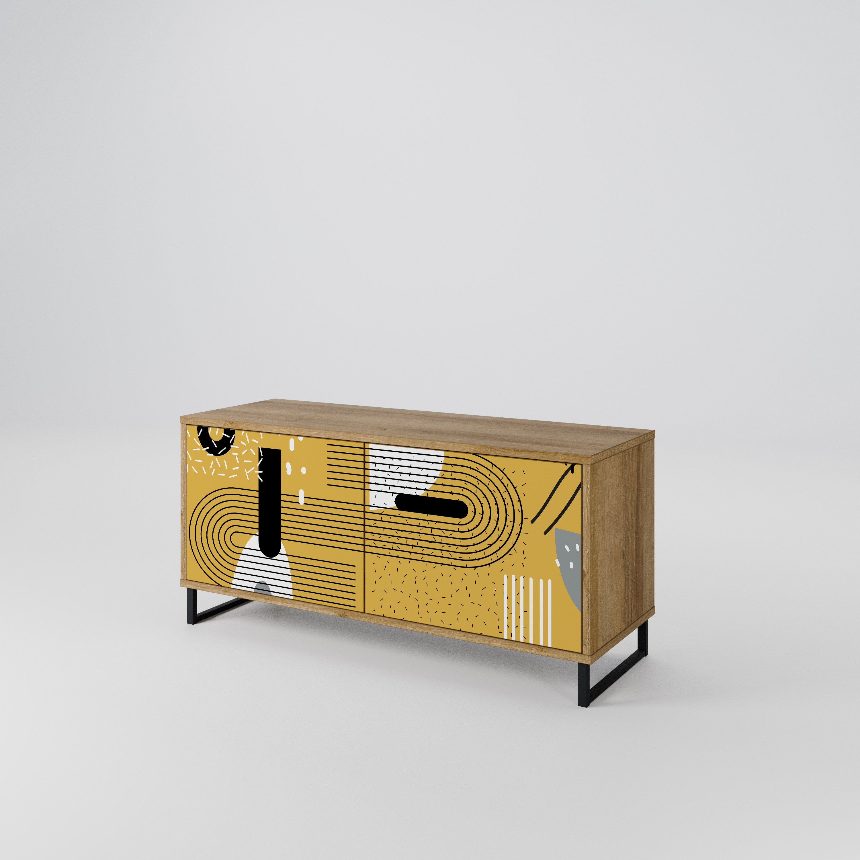 SHAPESHIFT SYMPHONY Compact 2-Door TV Cabinet