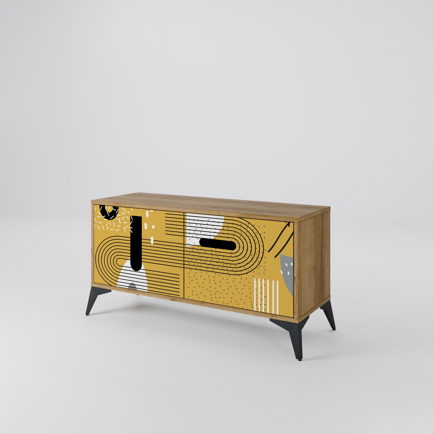 SHAPESHIFT SYMPHONY Compact 2-Door TV Cabinet
