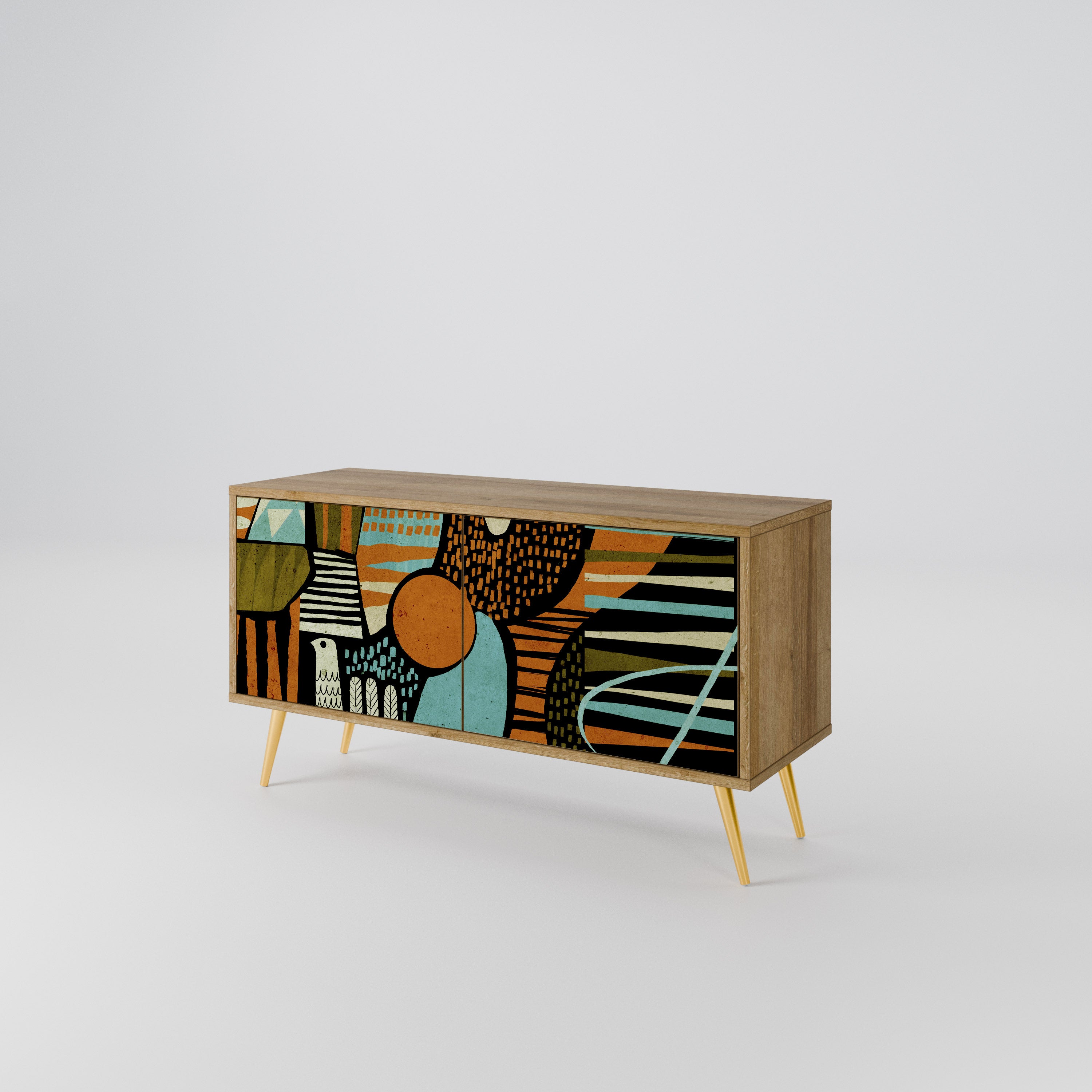 GEODE GLIMMER Compact 2-Door TV Cabinet