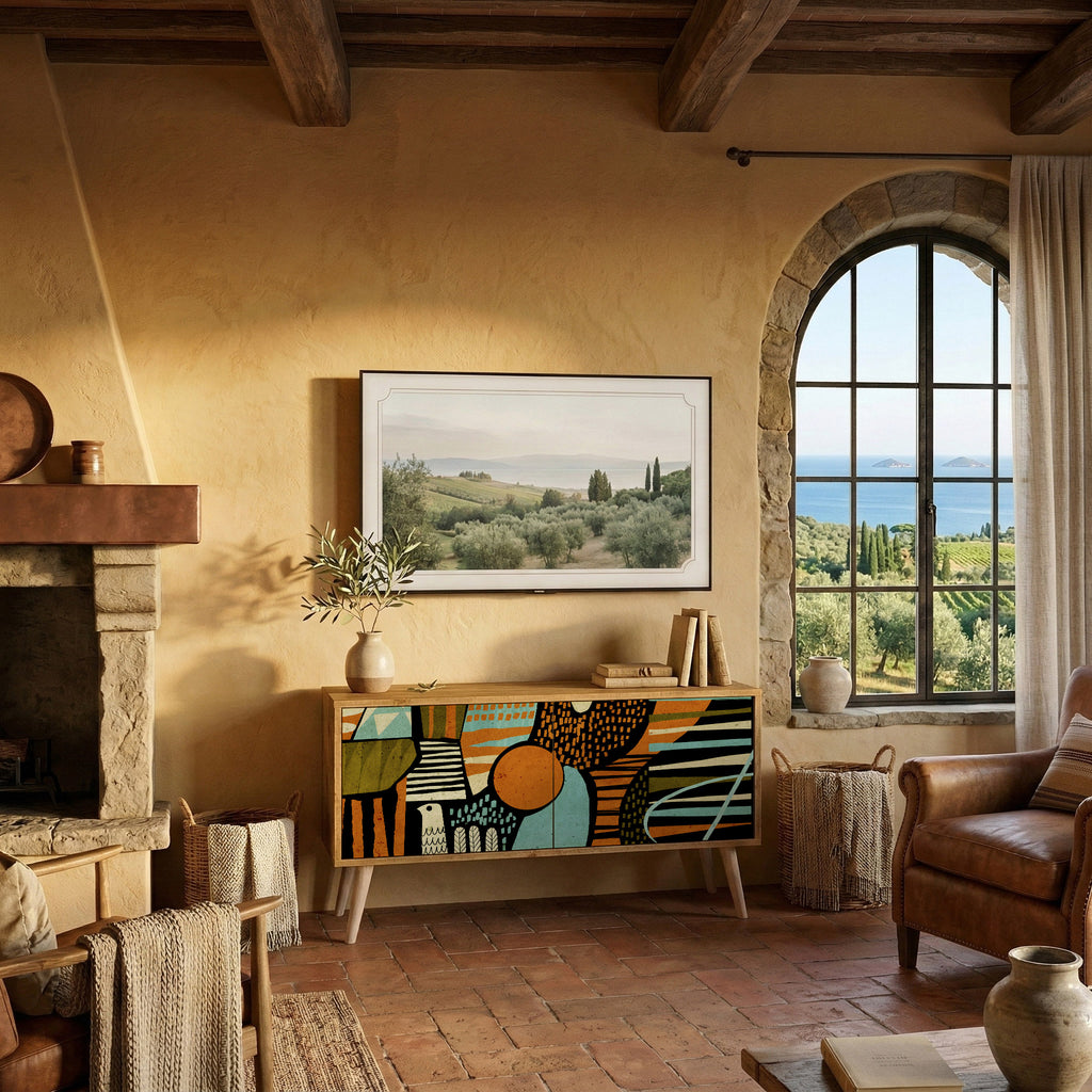 GEODE GLIMMER Compact 2-Door TV Cabinet