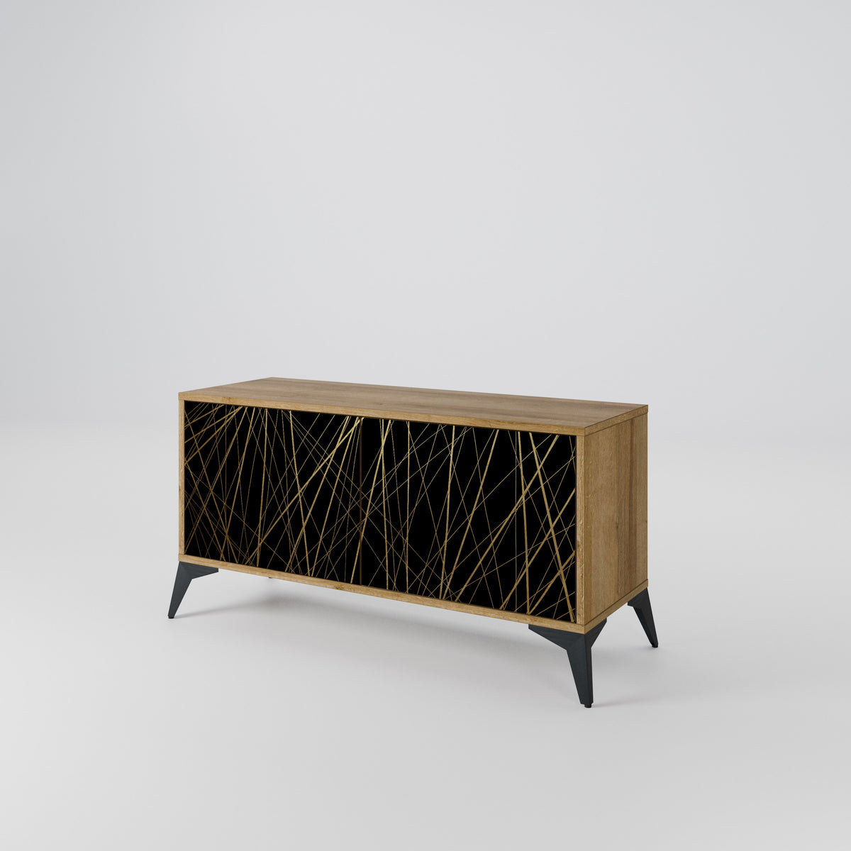 BRIGHT MESH Compact 2-Door TV Cabinet