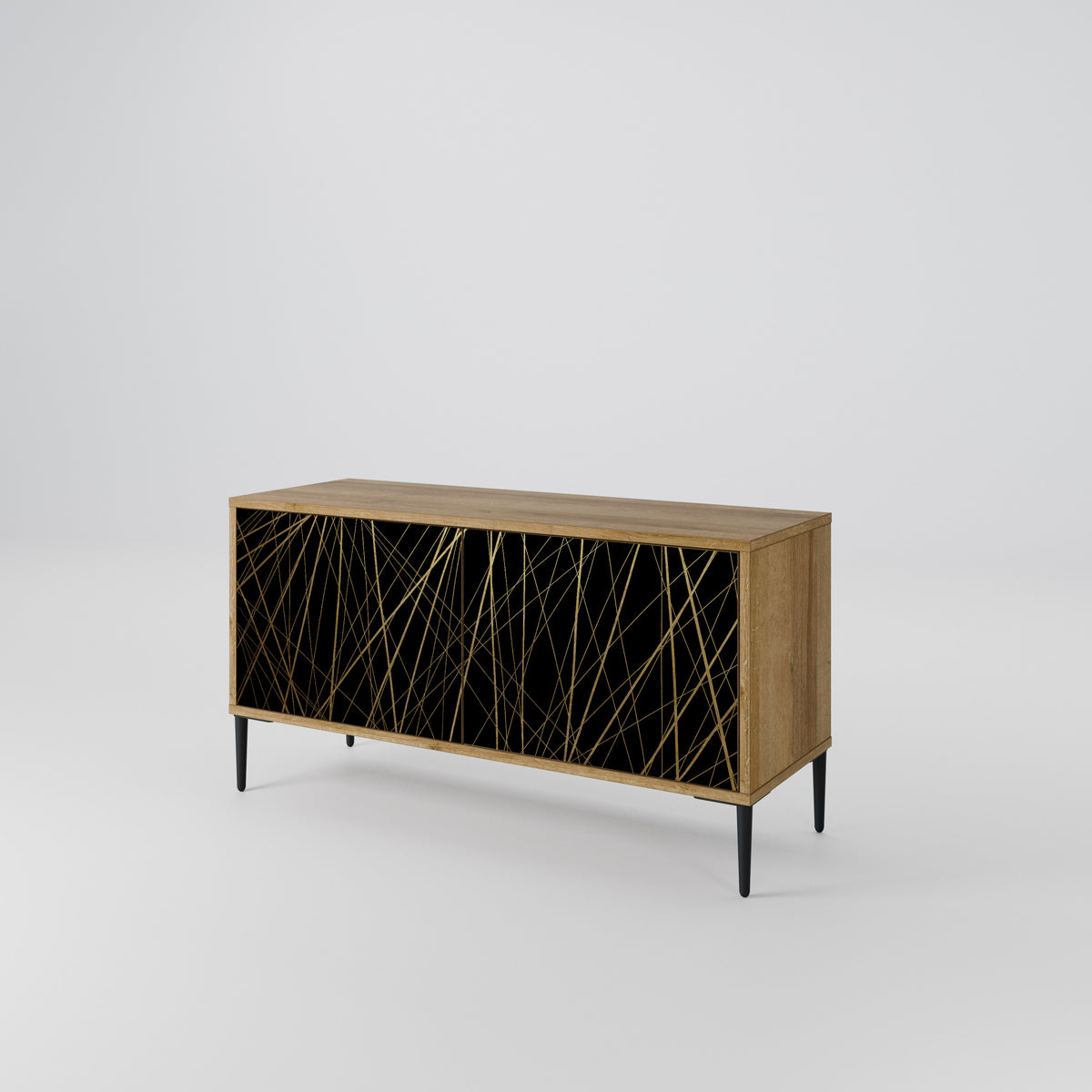 BRIGHT MESH Compact 2-Door TV Cabinet