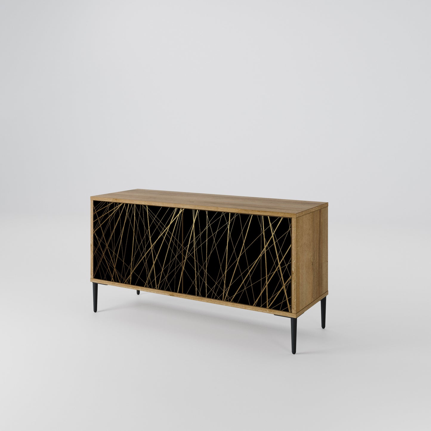 BRIGHT MESH Compact 2-Door TV Cabinet