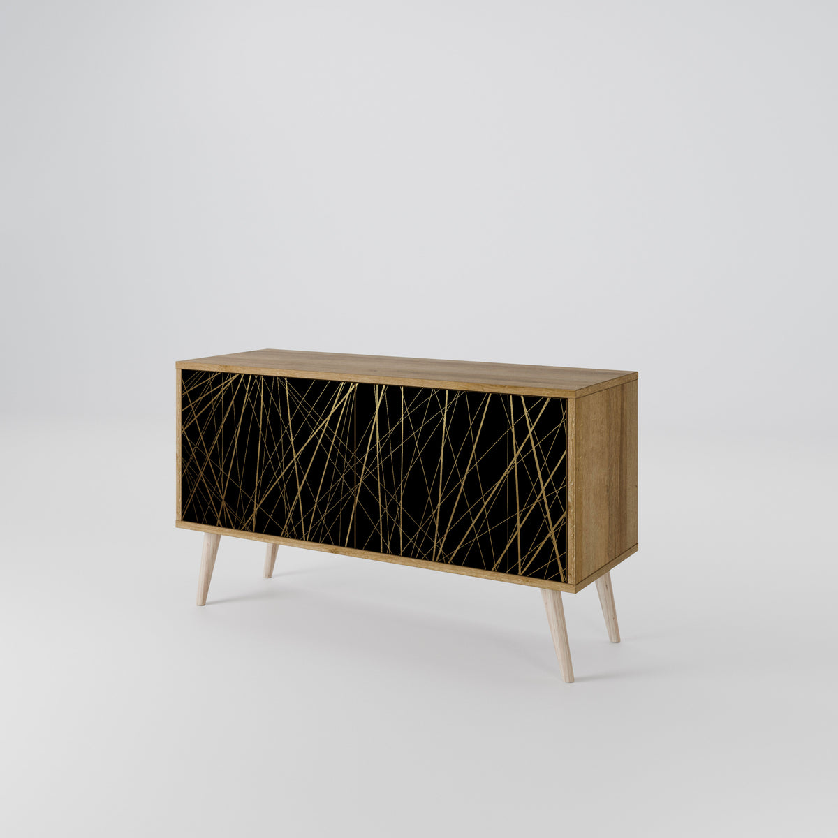 BRIGHT MESH Compact 2-Door TV Cabinet