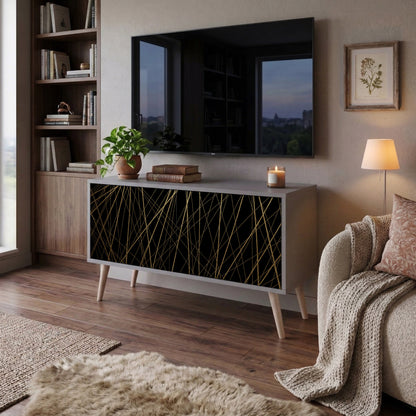 BRIGHT MESH Compact 2-Door TV Cabinet