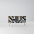 ILLUSIONARY LATTICE Compact 2-Door TV Cabinet