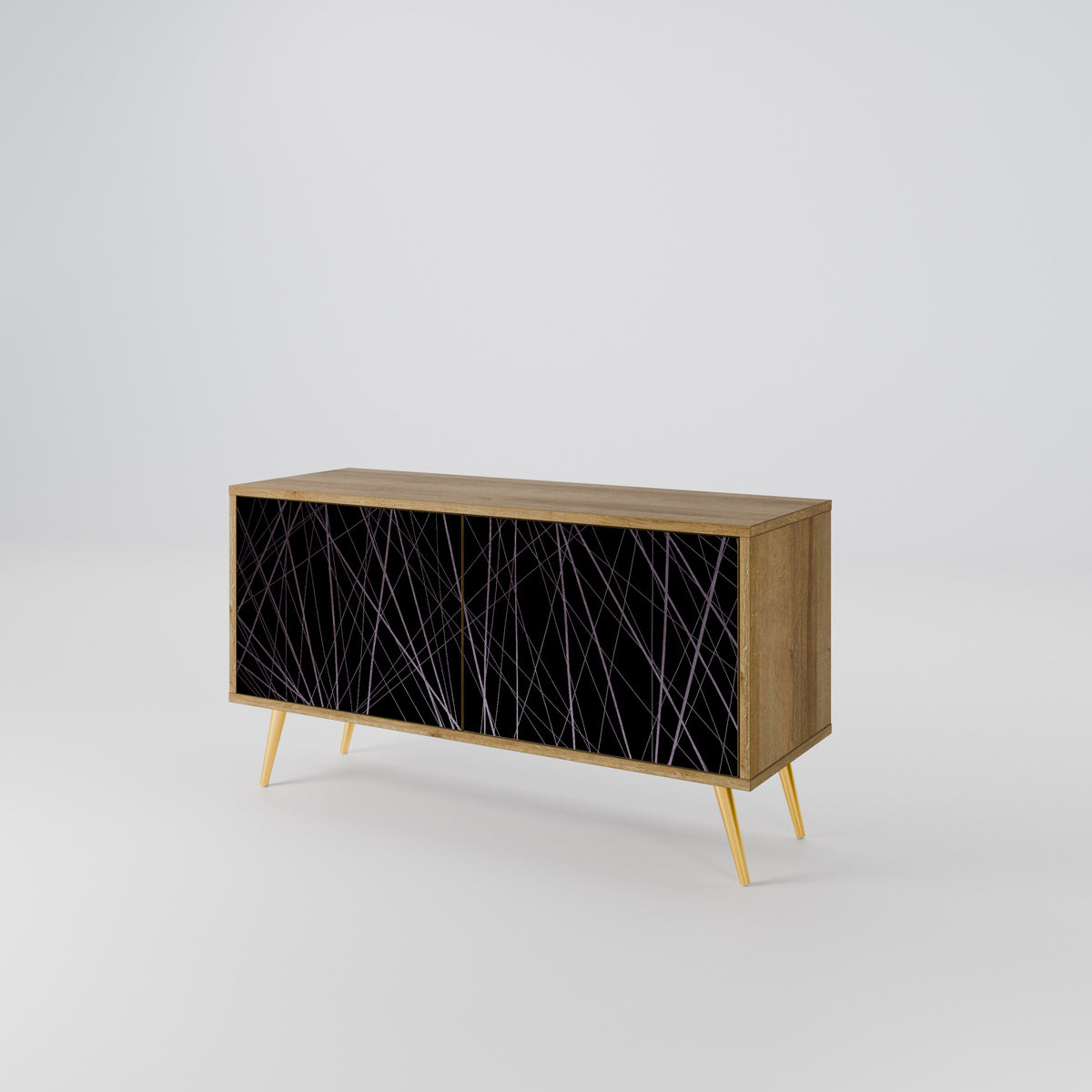 SHIMMER SPIDERGRAM Compact 2-Door TV Cabinet