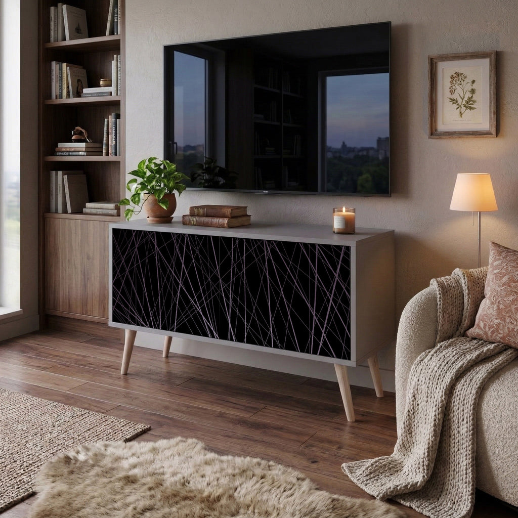 SHIMMER SPIDERGRAM Compact 2-Door TV Cabinet