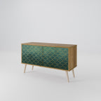 TESSELATED GREENERY Compact 2-Door TV Cabinet