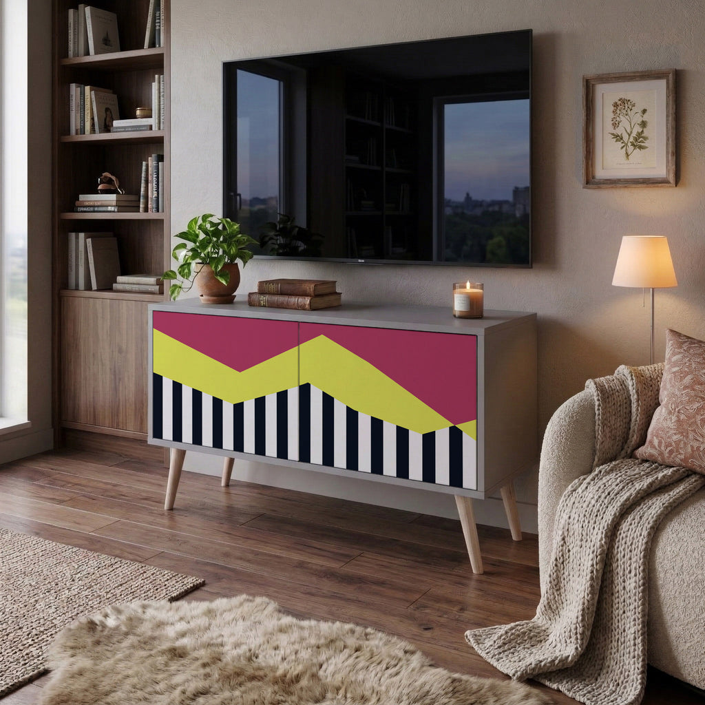 PIANO FANTASY Compact 2-Door TV Cabinet