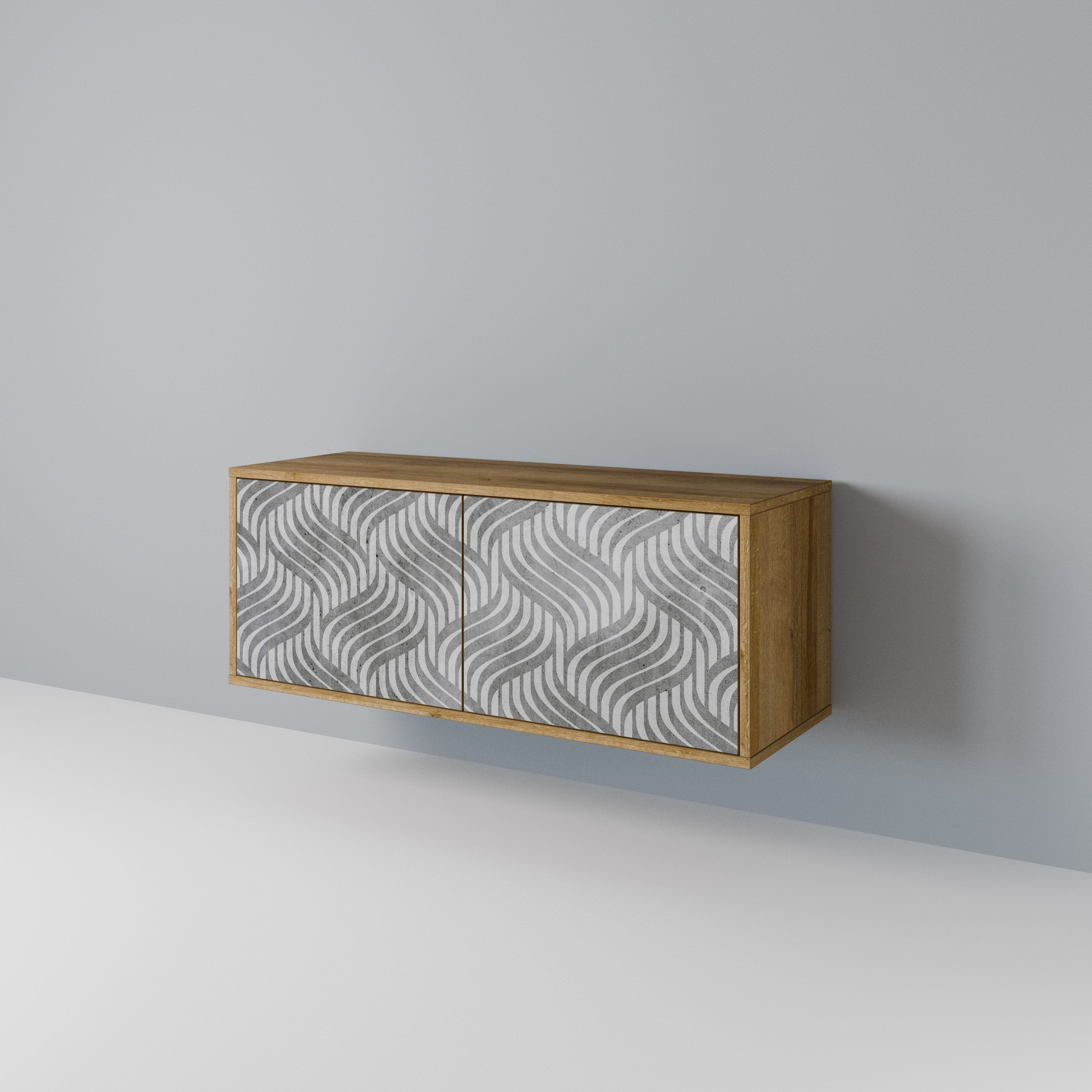 CONCRETE MOVEMENT Compact 2-Door TV Cabinet