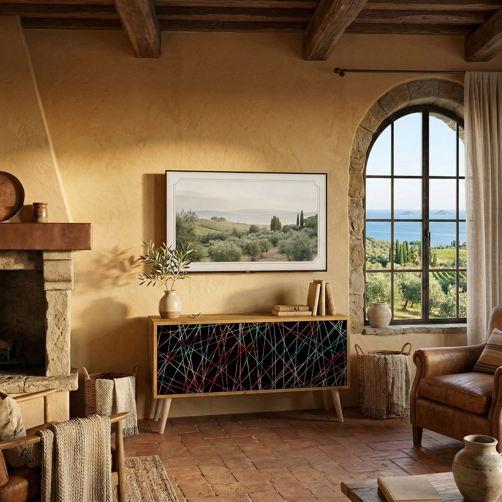 LUMINOUS SNARE Compact 2-Door TV Cabinet