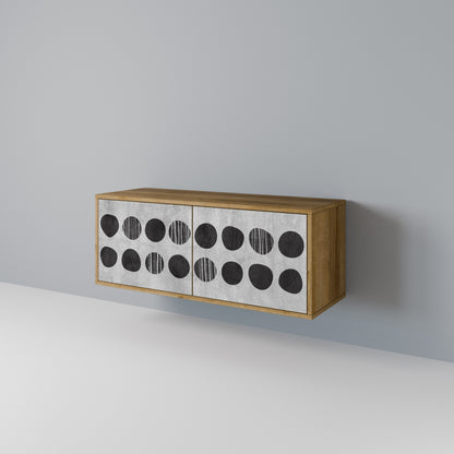 GHOSTLY GRADIENTS Compact 2-Door TV Cabinet