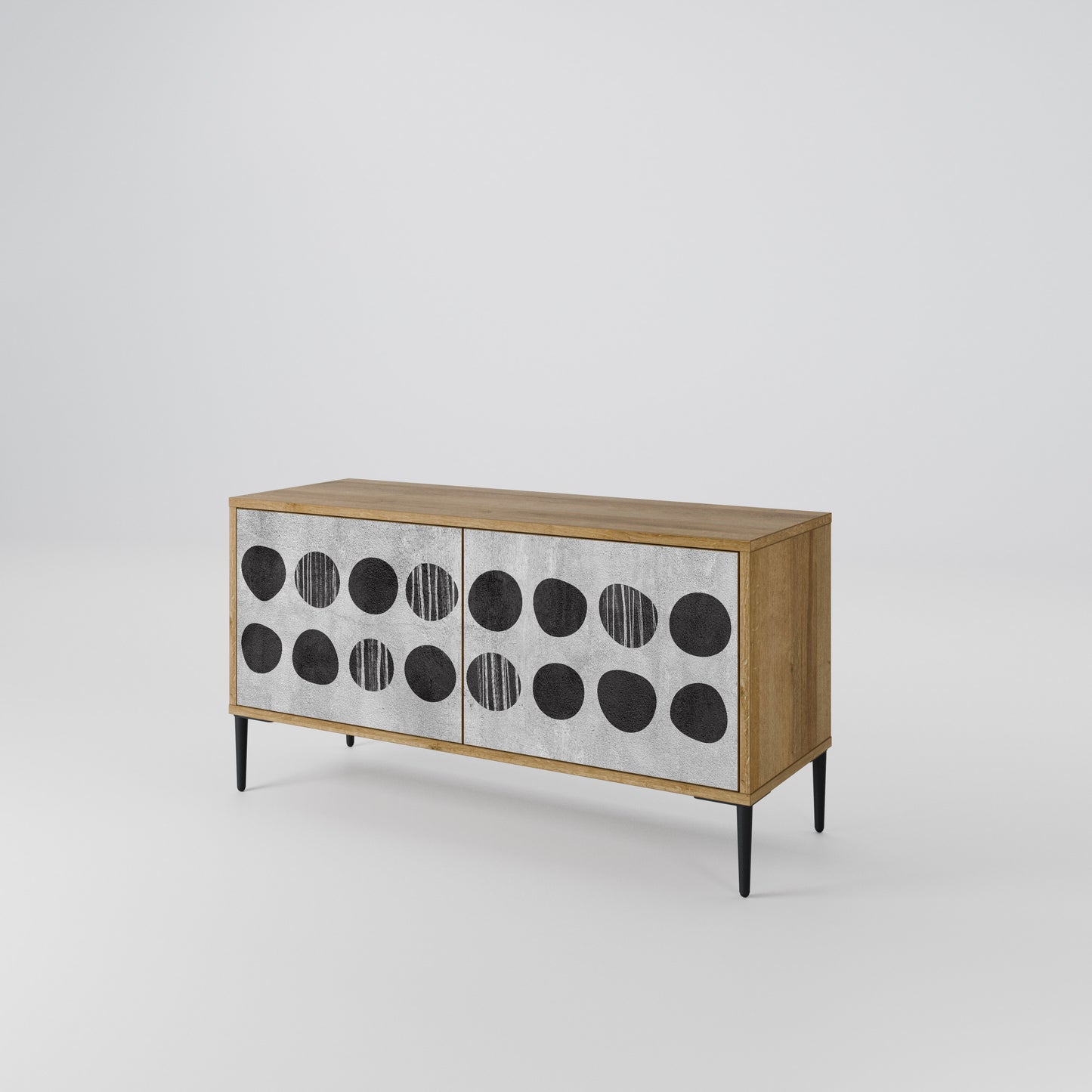 GHOSTLY GRADIENTS Compact 2-Door TV Cabinet