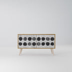 GHOSTLY GRADIENTS Compact 2-Door TV Cabinet