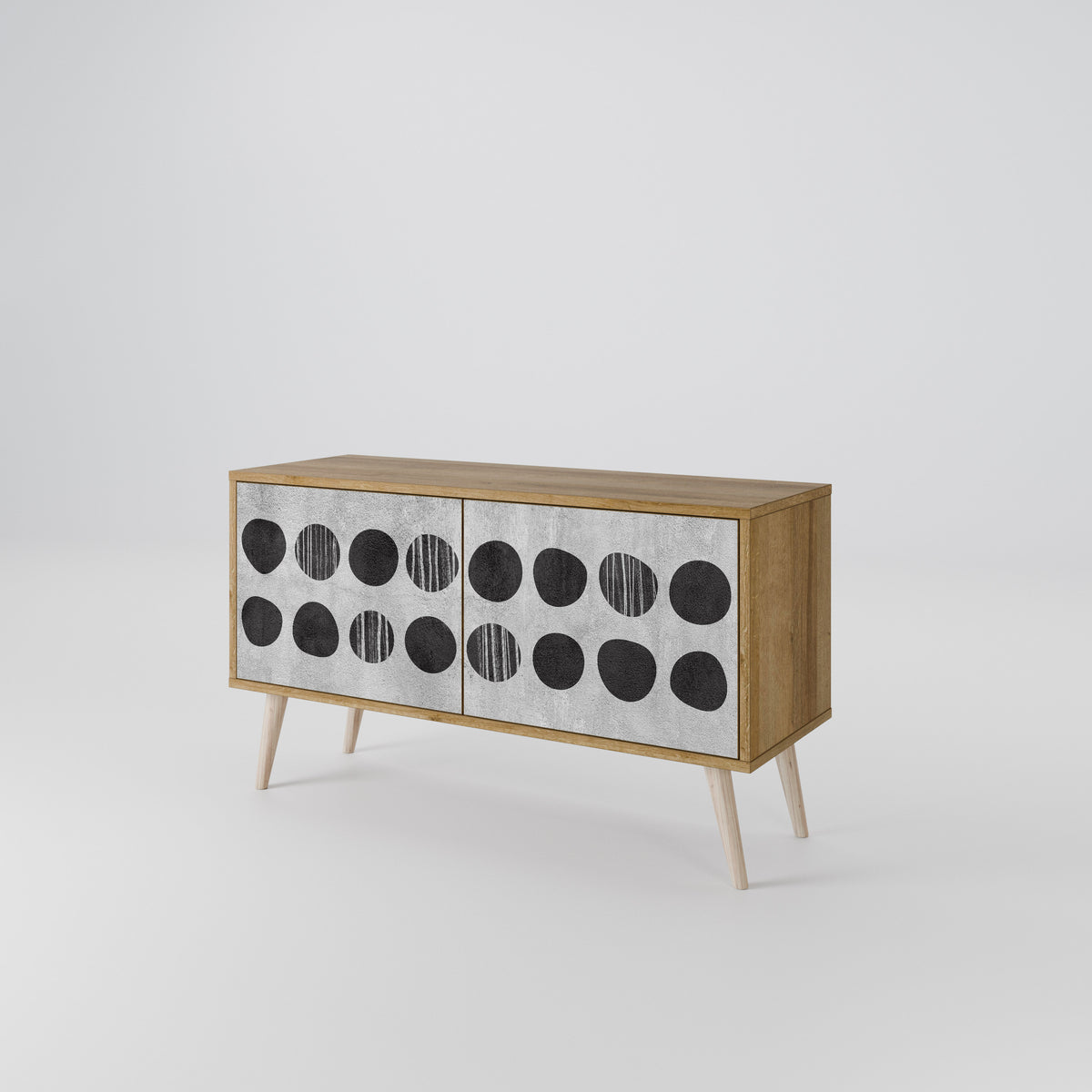 GHOSTLY GRADIENTS Compact 2-Door TV Cabinet