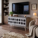 GHOSTLY GRADIENTS Compact 2-Door TV Cabinet