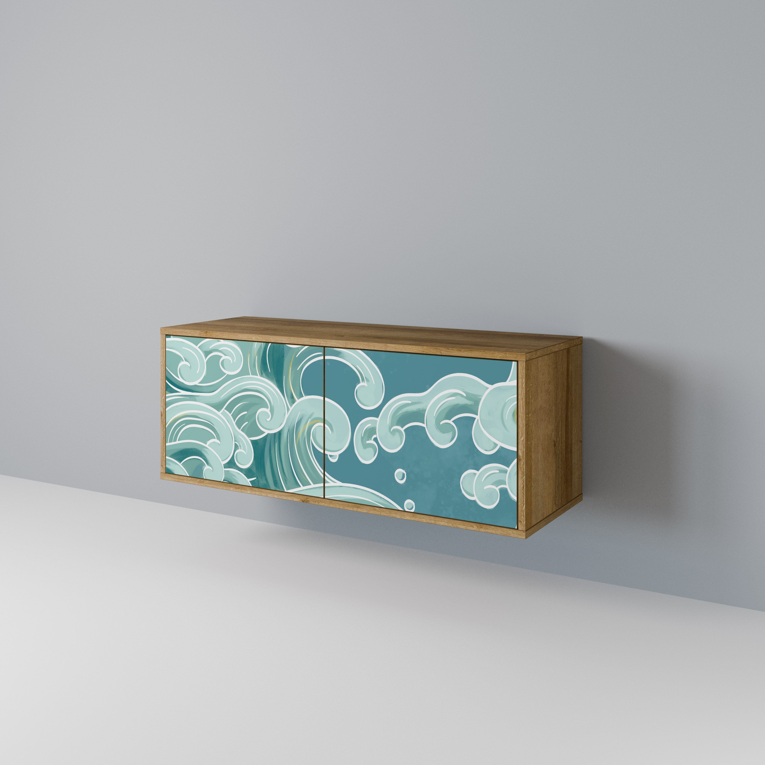 ASIAN SWAY Compact 2-Door TV Cabinet