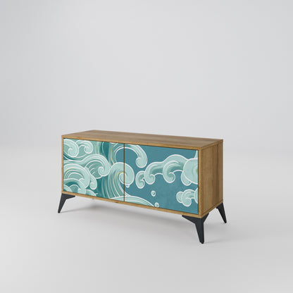 ASIAN SWAY Compact 2-Door TV Cabinet