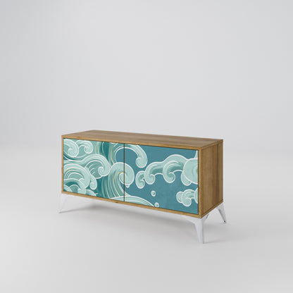 ASIAN SWAY Compact 2-Door TV Cabinet