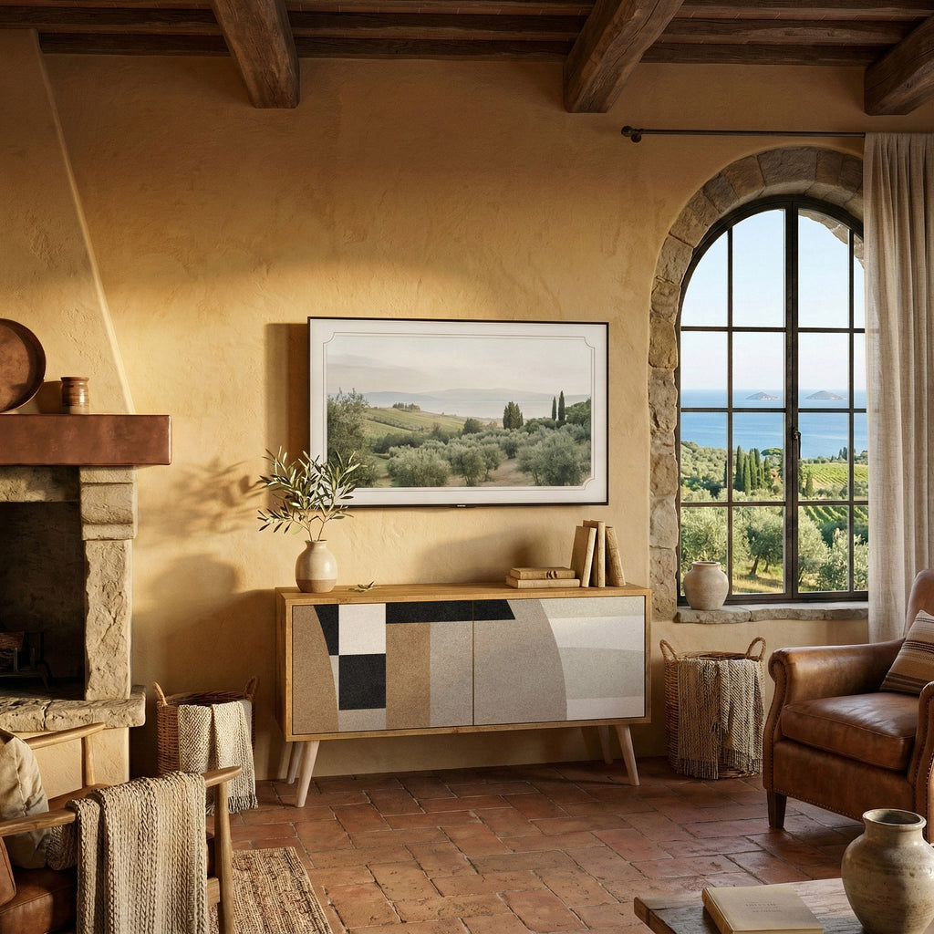 DELICATE MEMENTO Compact 2-Door TV Cabinet