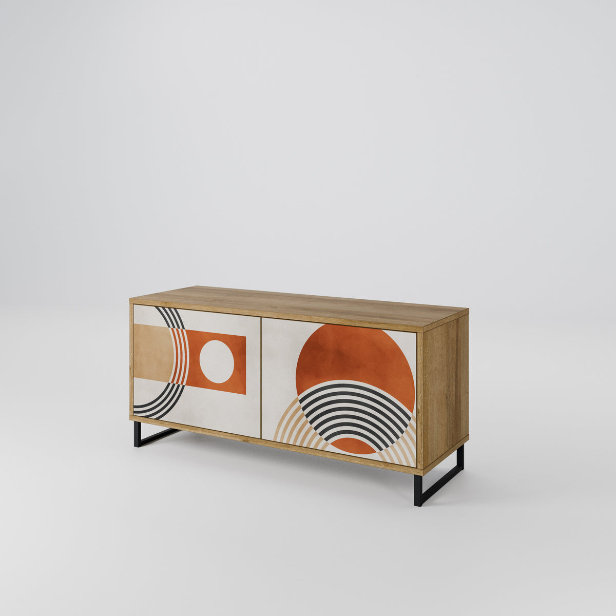 SPACE AROUND Compact 2-Door TV Cabinet