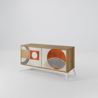 SPACE AROUND Compact 2-Door TV Cabinet