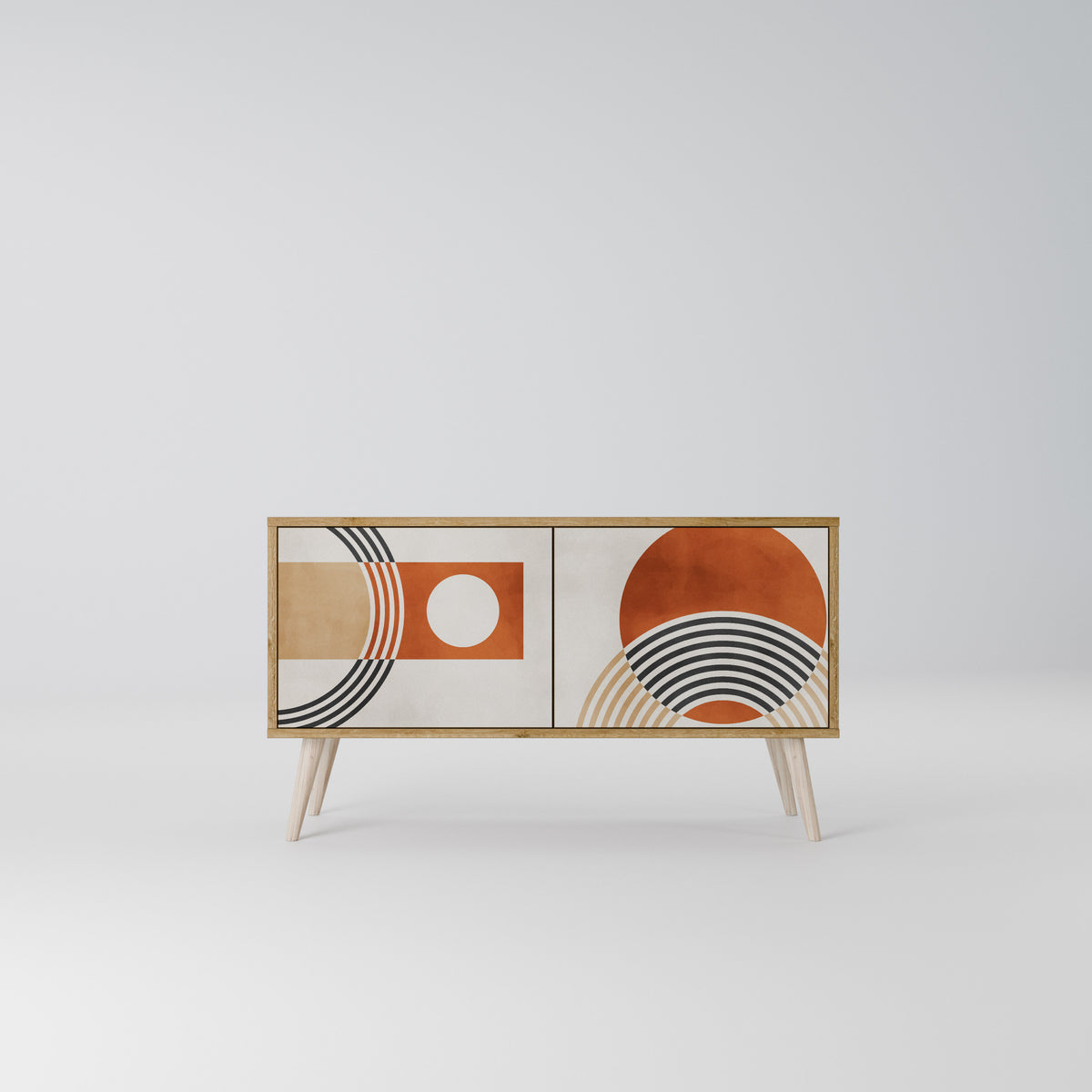 SPACE AROUND Compact 2-Door TV Cabinet
