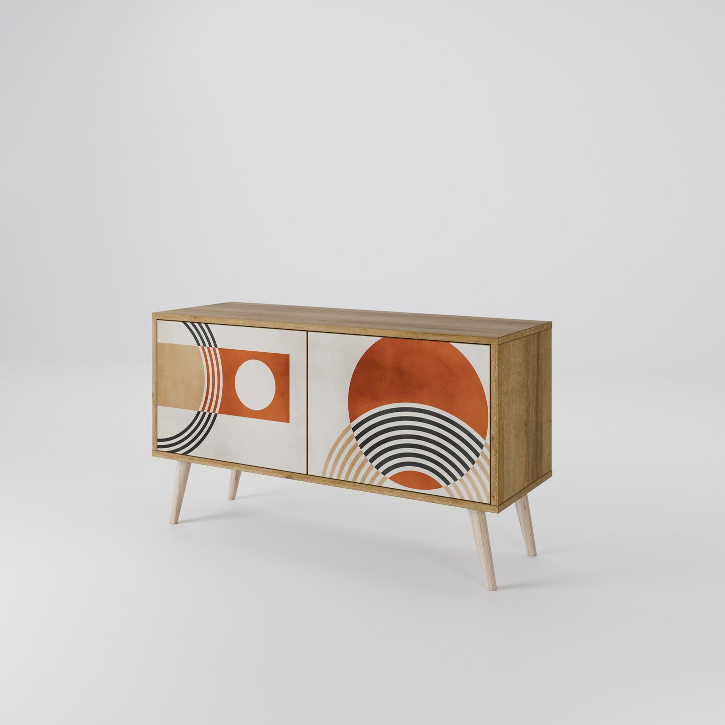 SPACE AROUND Compact 2-Door TV Cabinet