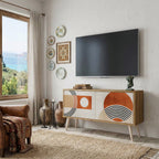 SPACE AROUND Compact 2-Door TV Cabinet