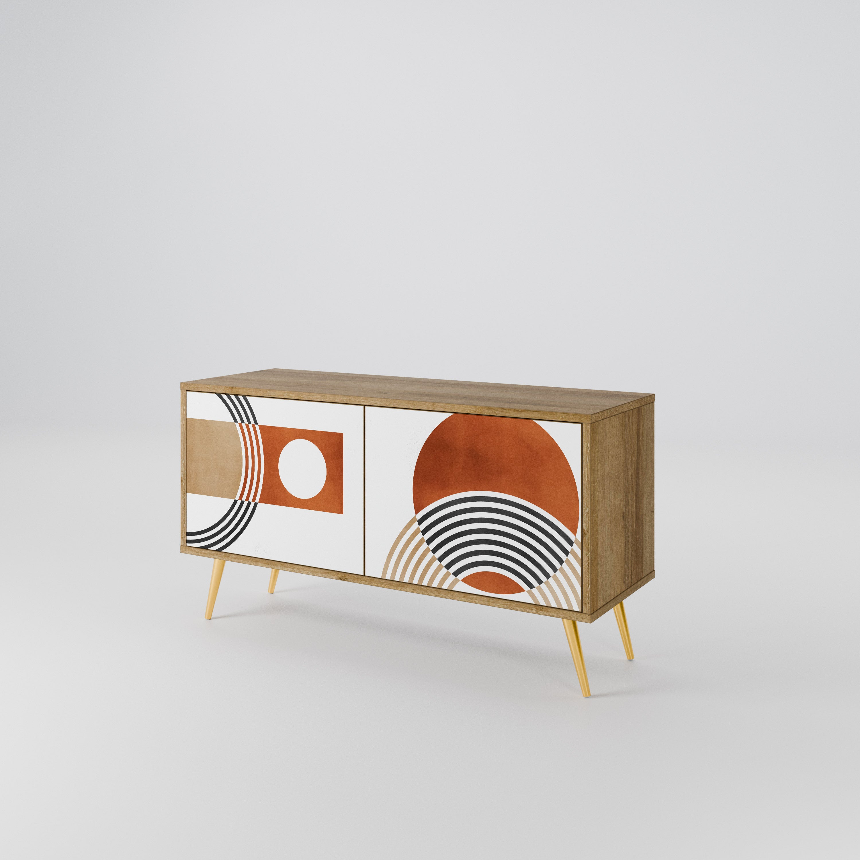 CIRCLE RHYTM Compact 2-Door TV Cabinet