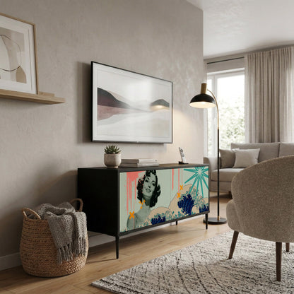 KANAGAWA BEAUTY Compact 2-Door TV Cabinet