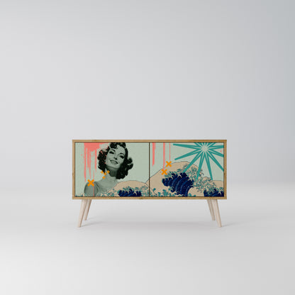 KANAGAWA BEAUTY Compact 2-Door TV Cabinet