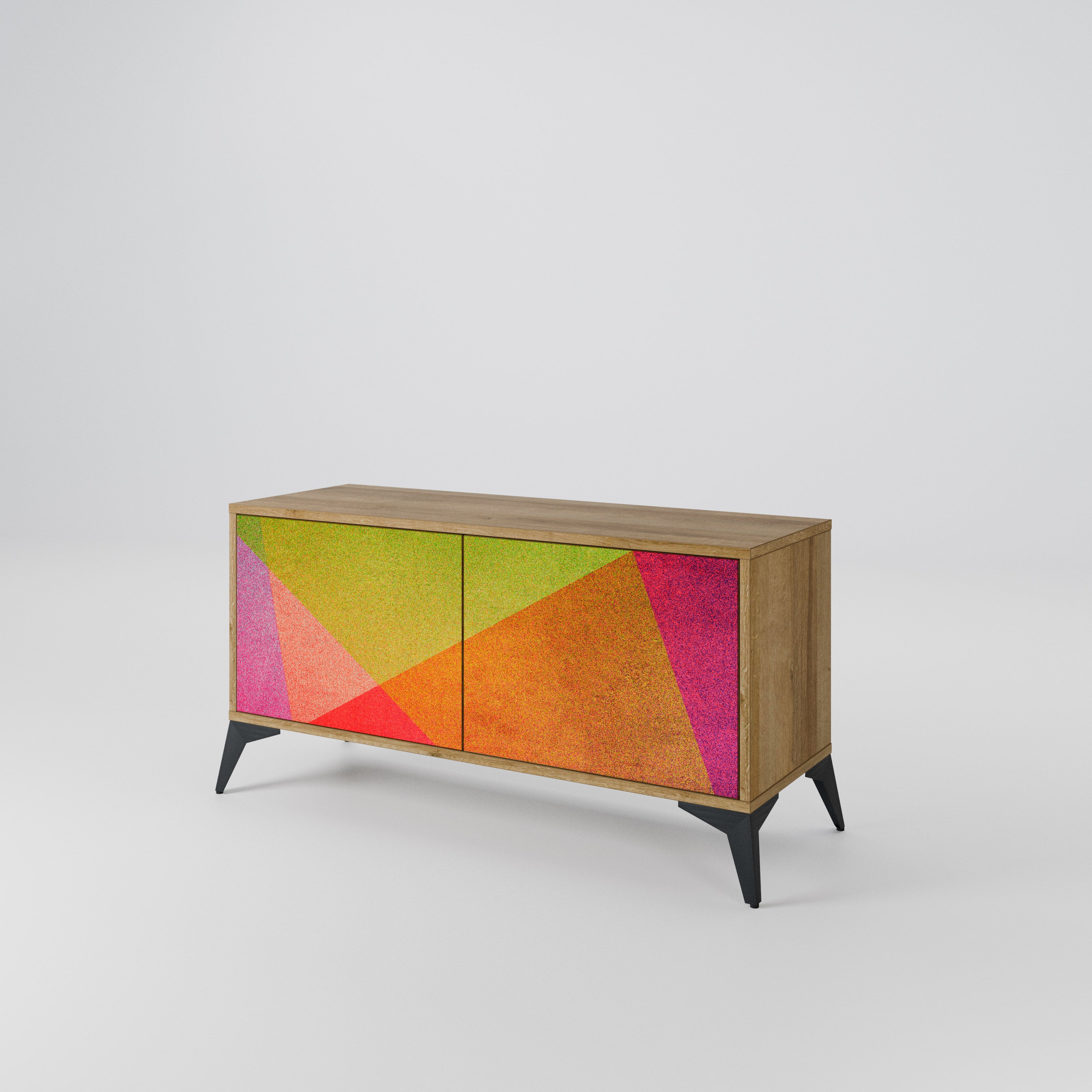 VIVID GEOMETRY Compact 2-Door TV Cabinet