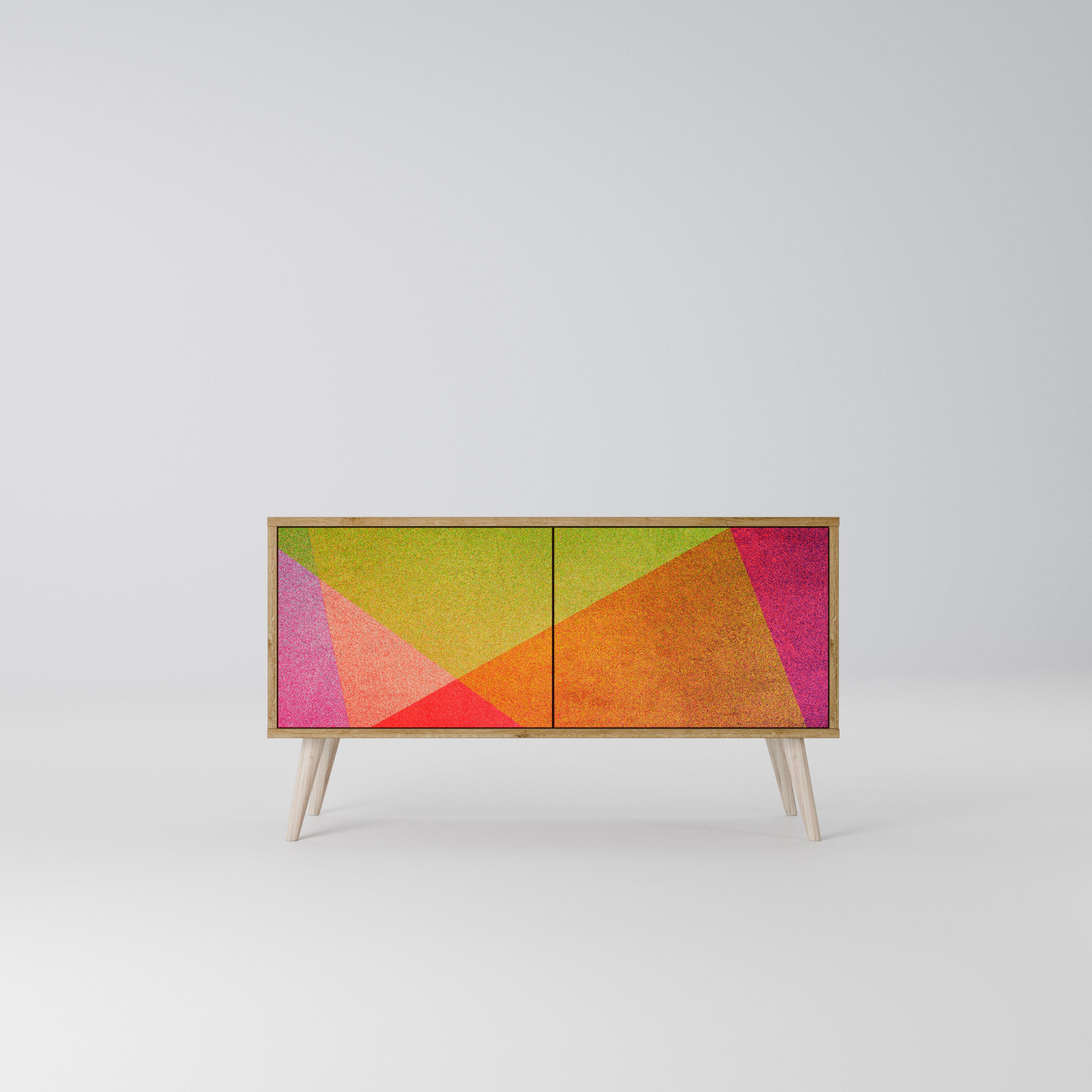 VIVID GEOMETRY Compact 2-Door TV Cabinet